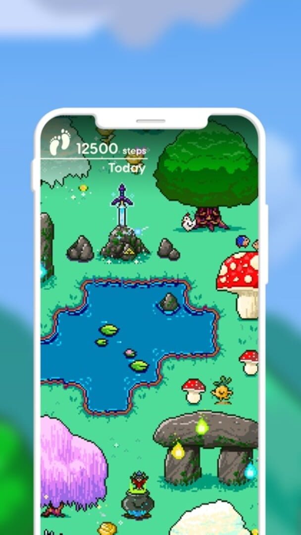 Pixsteps: Gamified Pedometer - Screenshot
