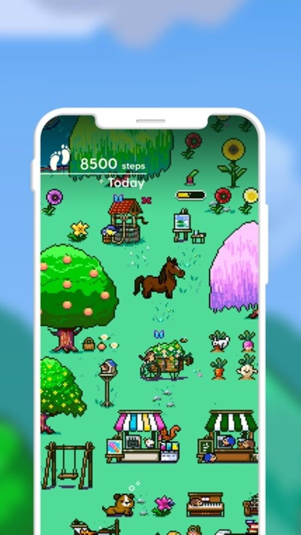 Pixsteps: Gamified Pedometer - Screenshot