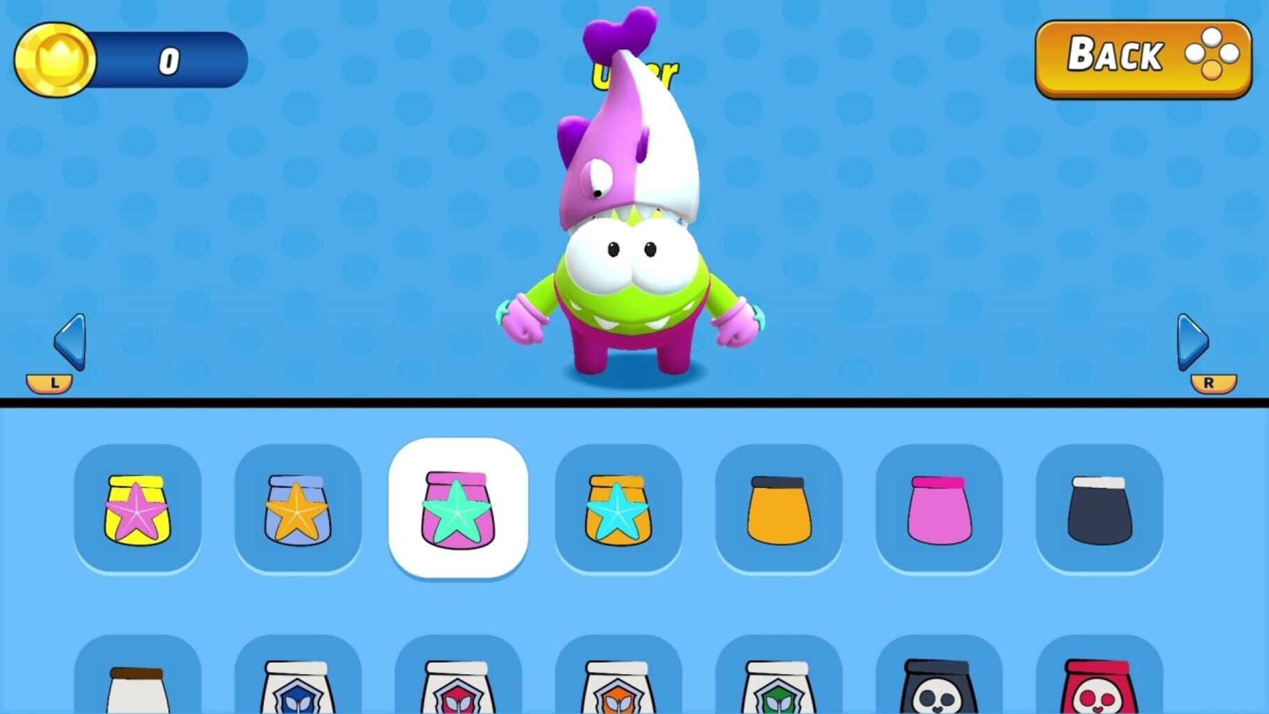 Captura de pantalla - Om Nom: Run - Costumes and Themes