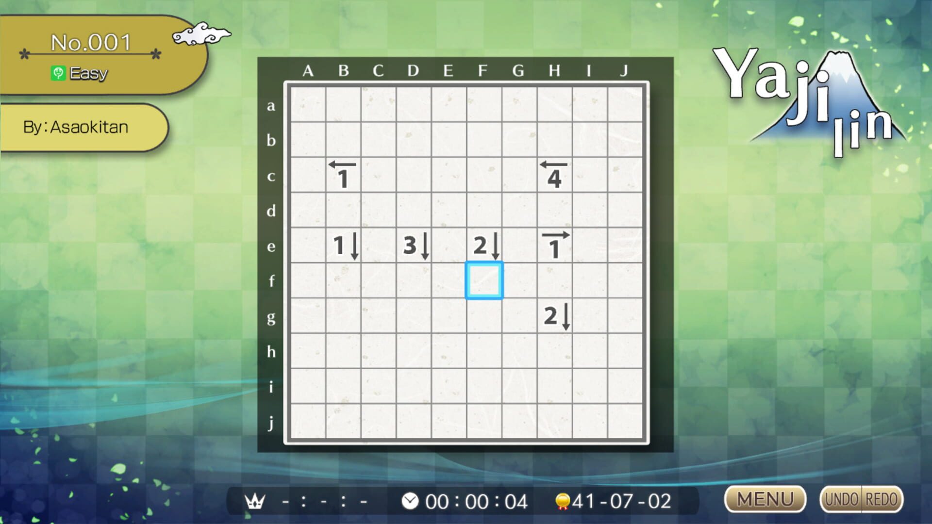 Puzzle by Nikoli S: Yajilin - Screenshot