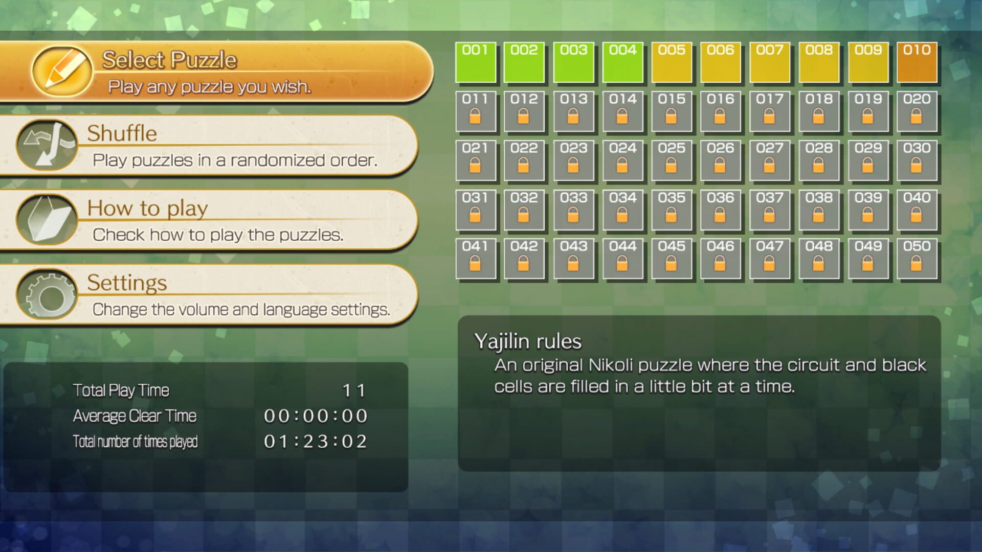 Puzzle by Nikoli S: Yajilin - Screenshot