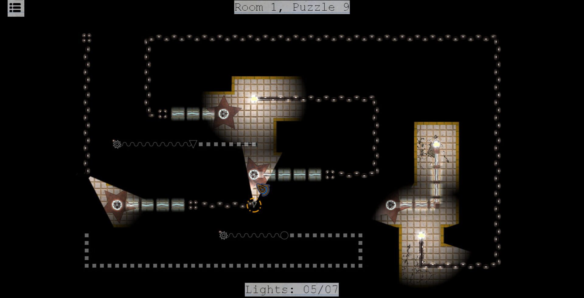 Tesla's Puzzles of Lights - Screenshot