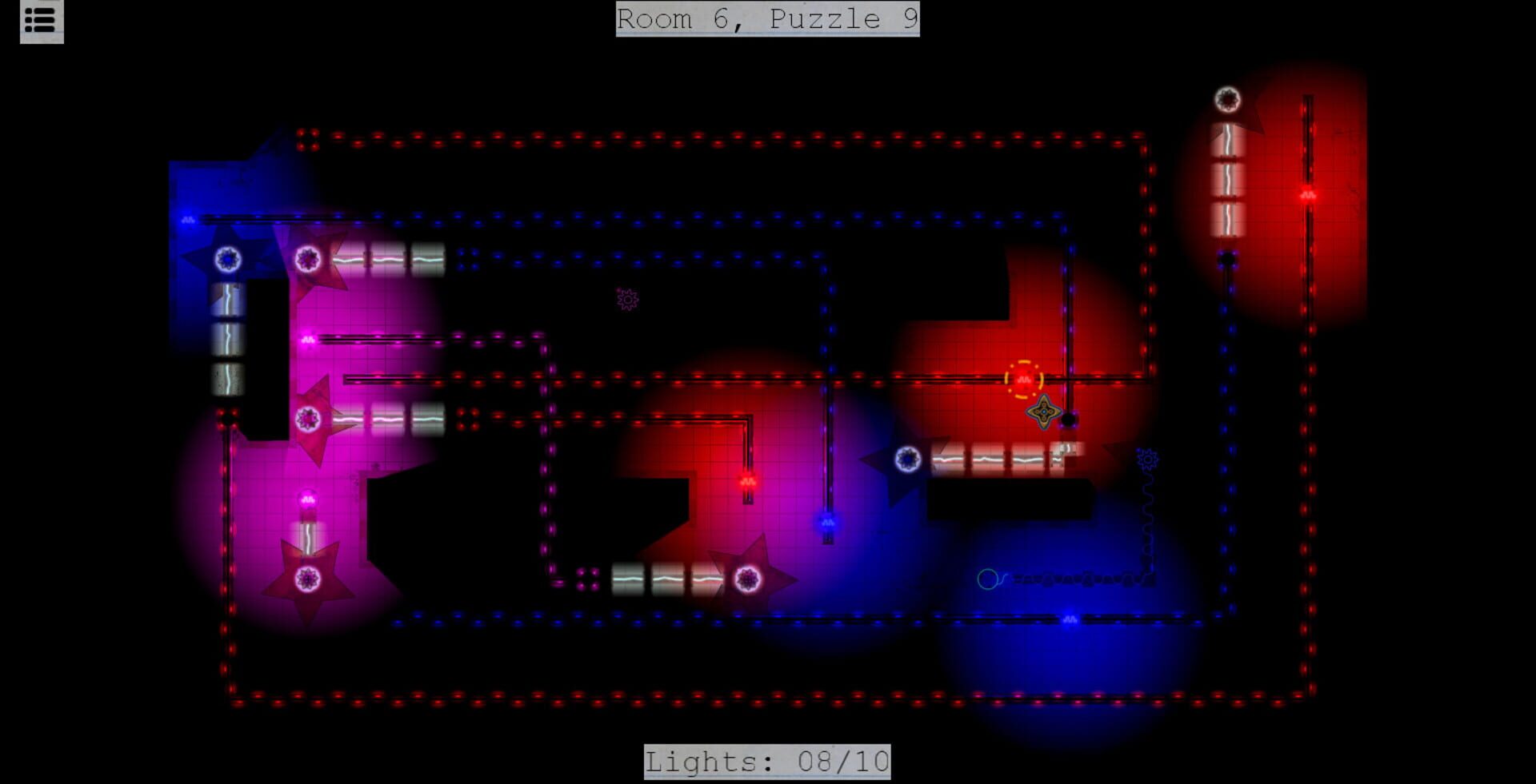 Tesla's Puzzles of Lights - Screenshot