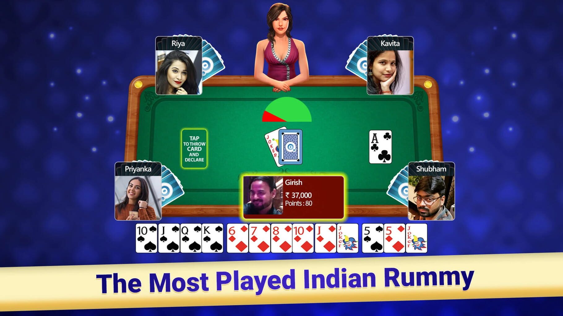 Captura de pantalla - Indian Rummy