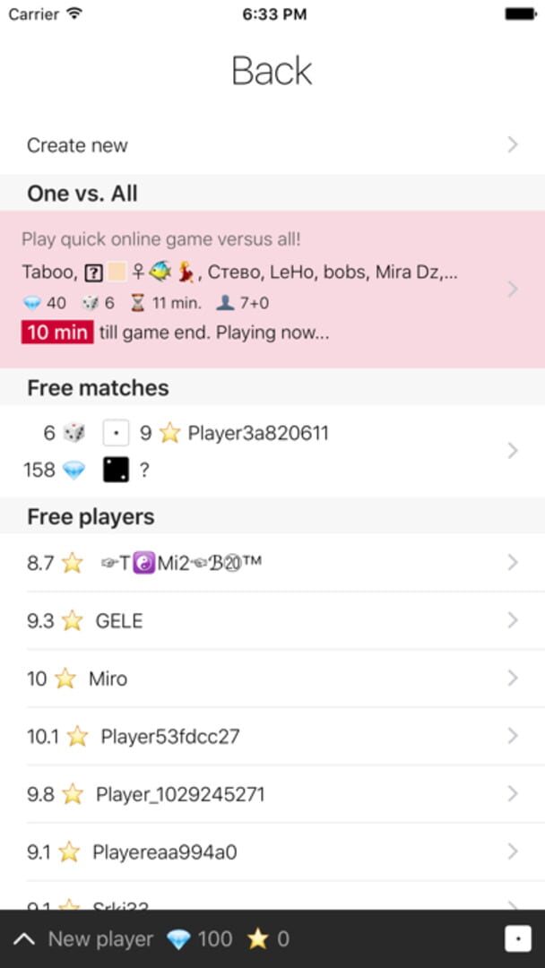 Yamb - Screenshot