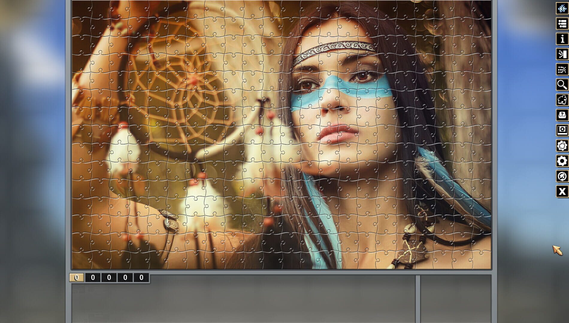 Pixel Puzzles Traditional Jigsaws: Native American - Screenshot