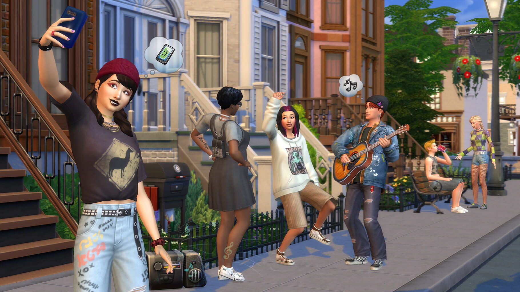 Captura de pantalla - The Sims 4: Grunge Revival Kit