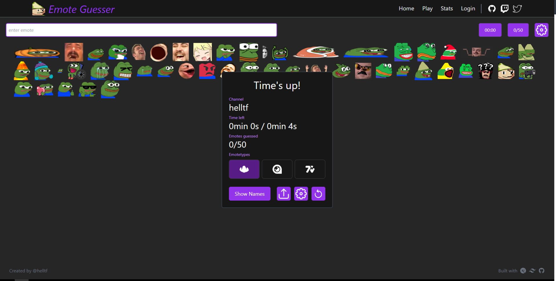 Emote Guesser - Screenshot