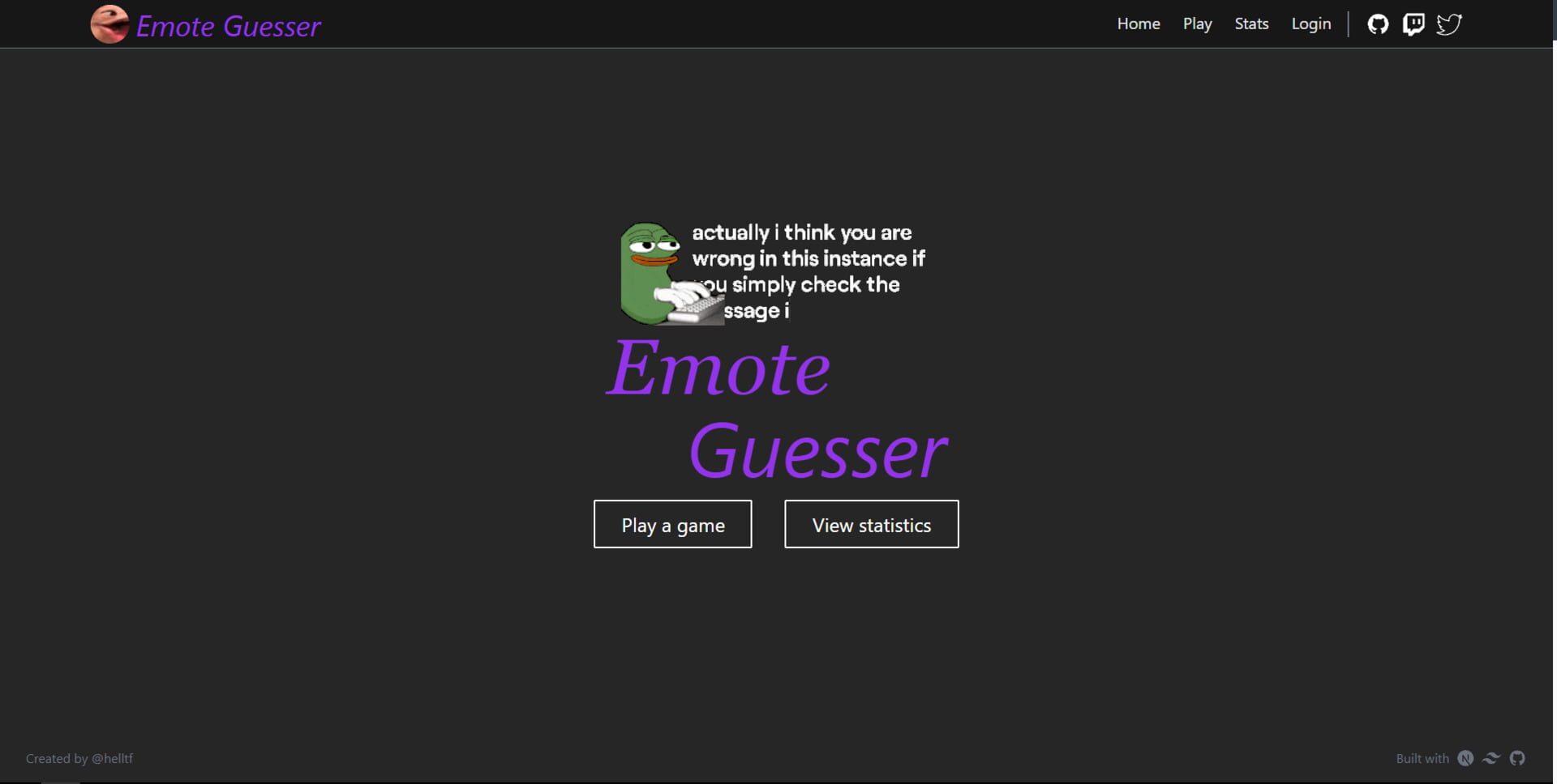 Emote Guesser - Screenshot