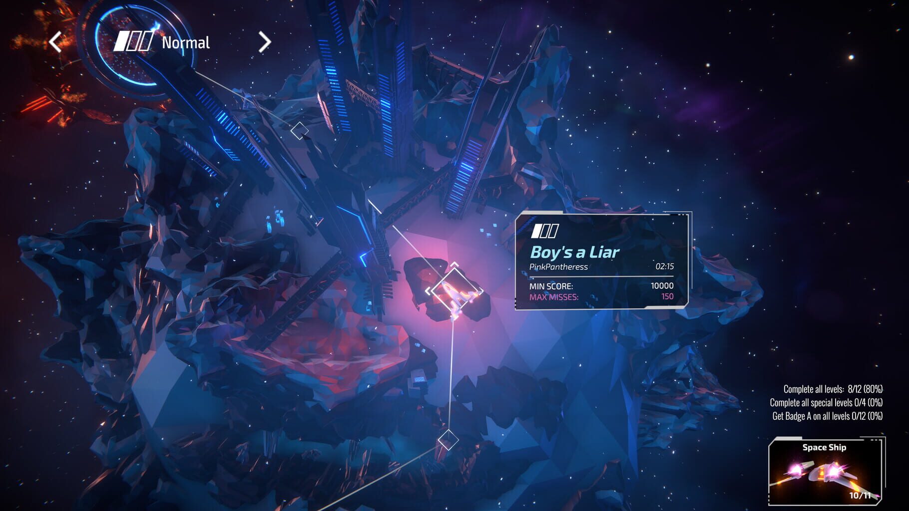 Invector: Rhythm Galaxy screenshot