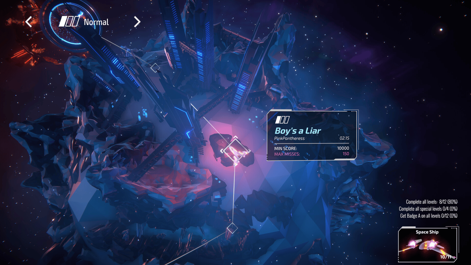 Invector: Rhythm Galaxy screenshot