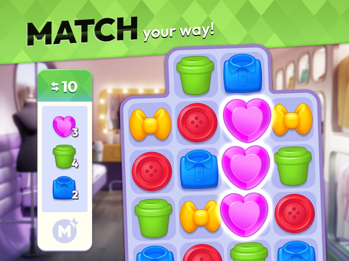 Makeover Match - Screenshot