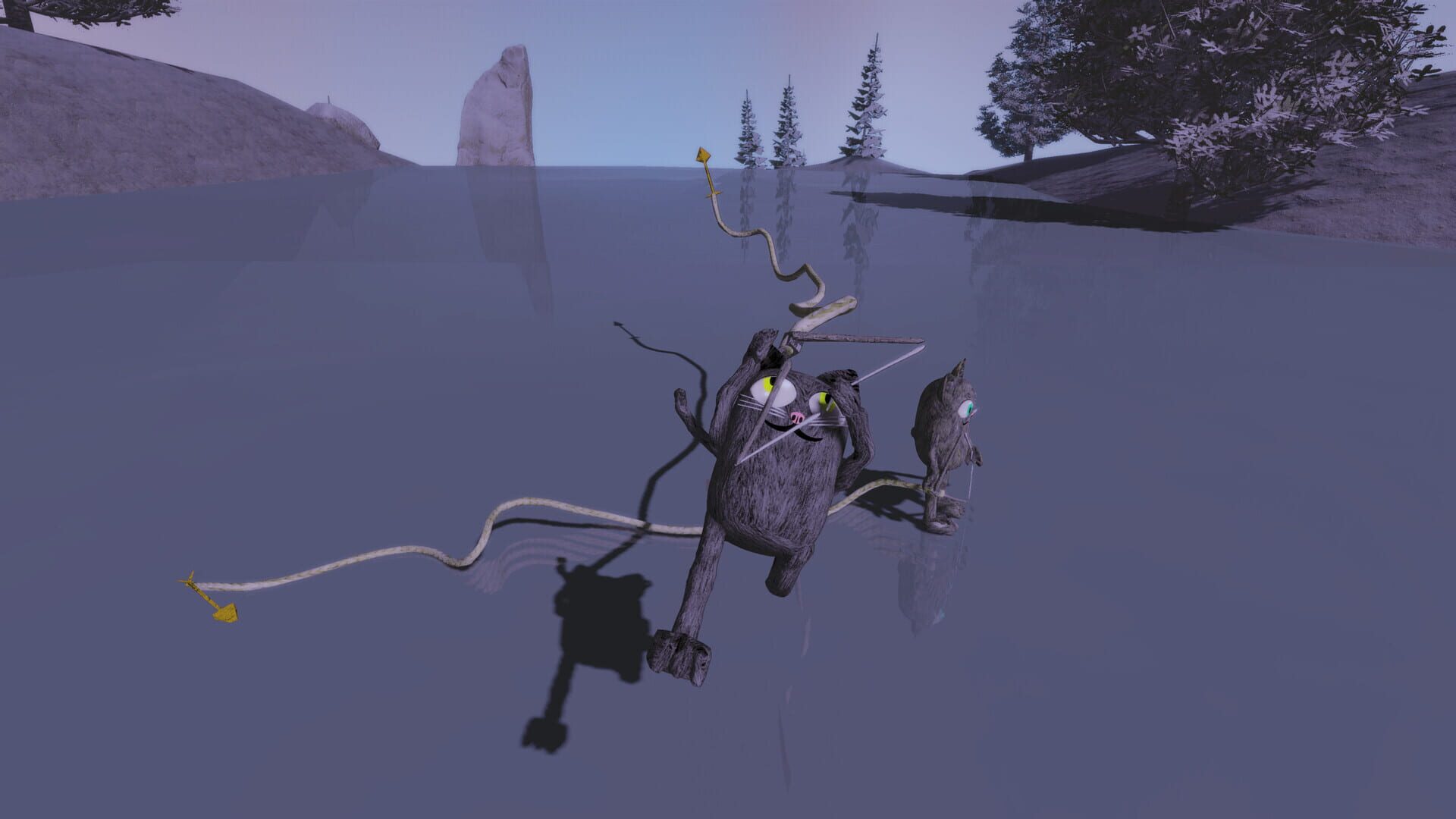 Floppy Cat Bow Golf! - Screenshot