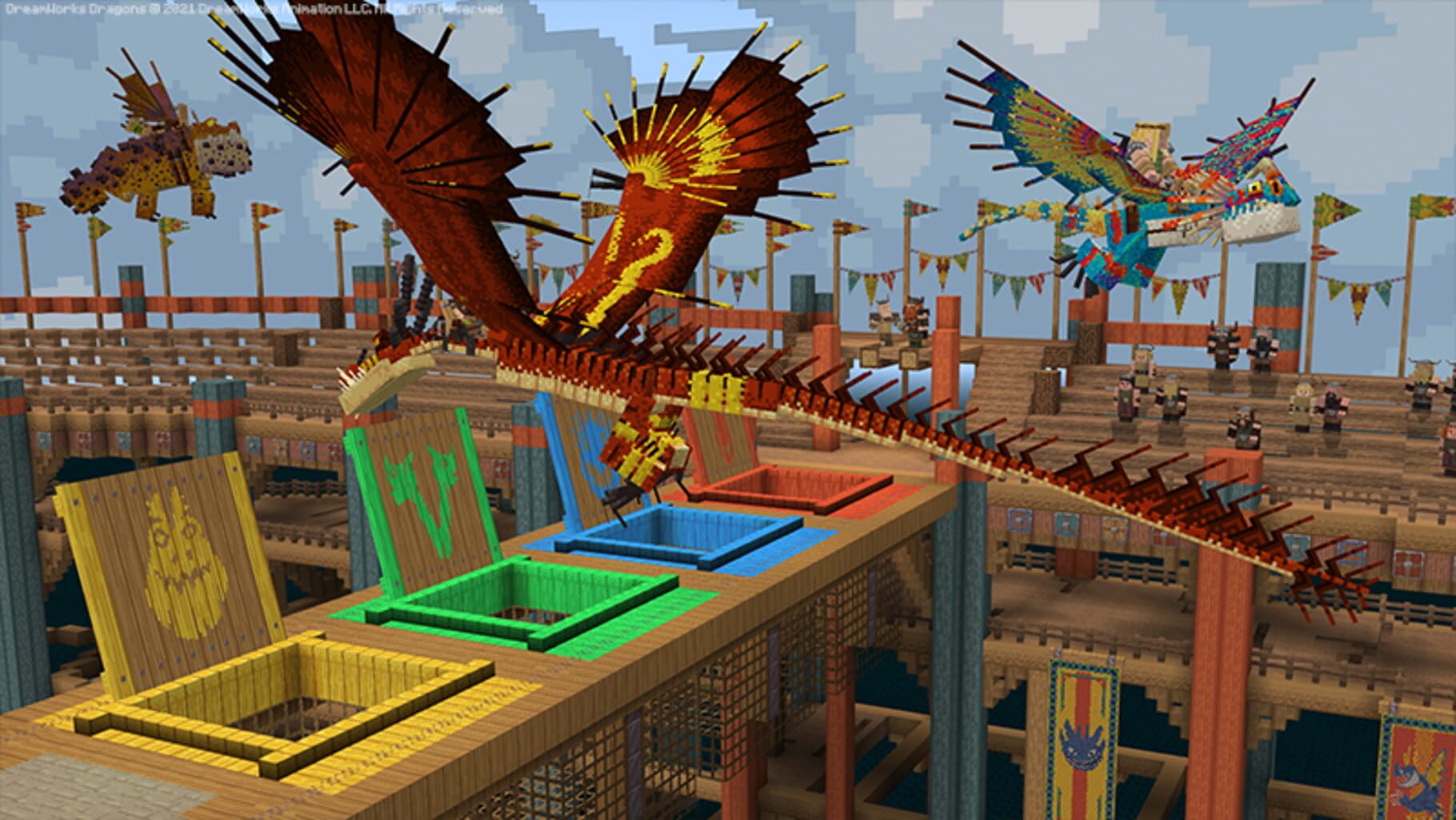 Captura de pantalla - Minecraft: How To Train Your Dragon