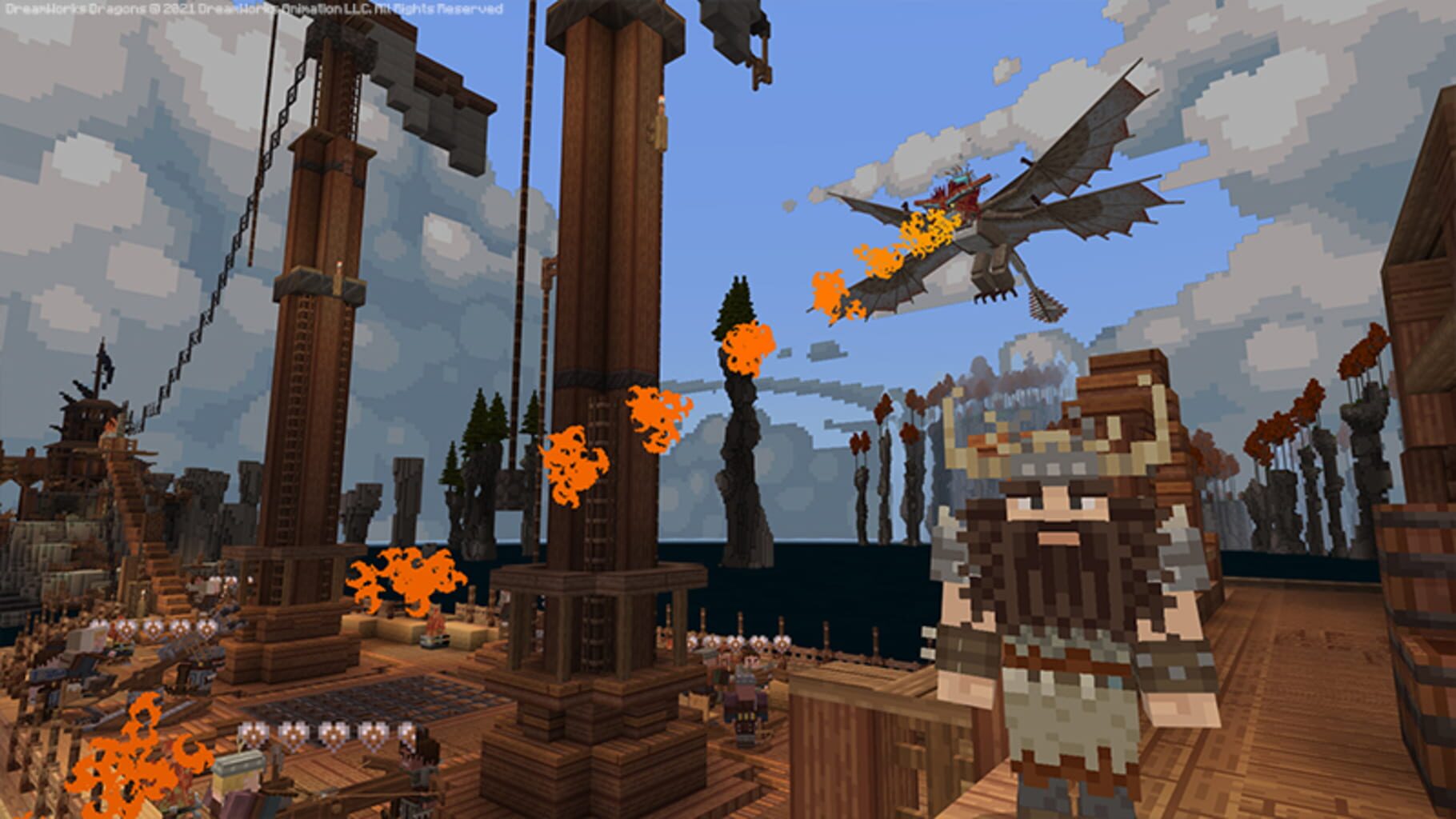 Captura de pantalla - Minecraft: How To Train Your Dragon