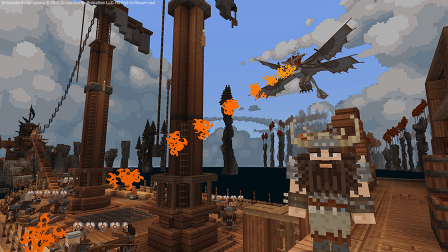 Minecraft: How To Train Your Dragon screenshot