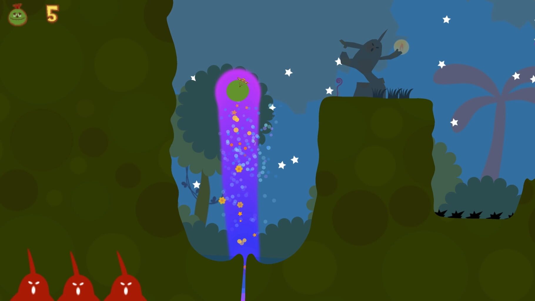 Captura de pantalla - LocoRoco Midnight Carnival