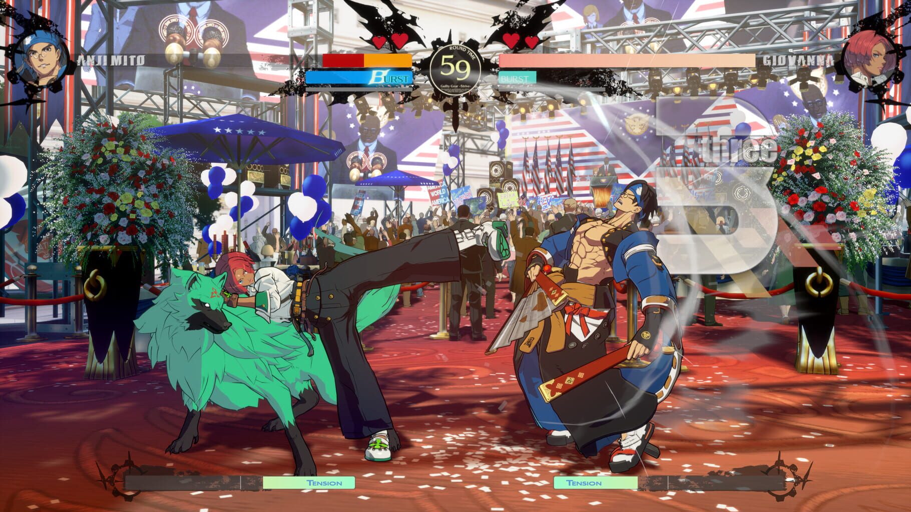 Captura de pantalla - Guilty Gear: Strive - Additional Battle Stage: White House Reborn