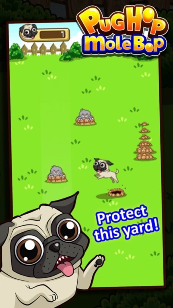 Pug Hop Mole Bop - Screenshot