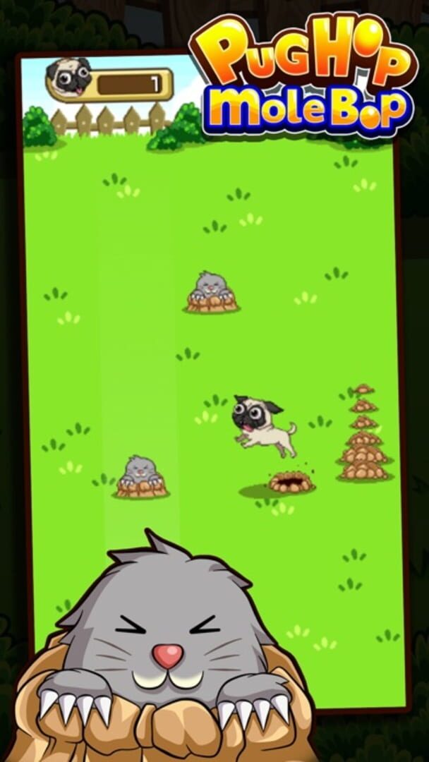 Pug Hop Mole Bop - Screenshot