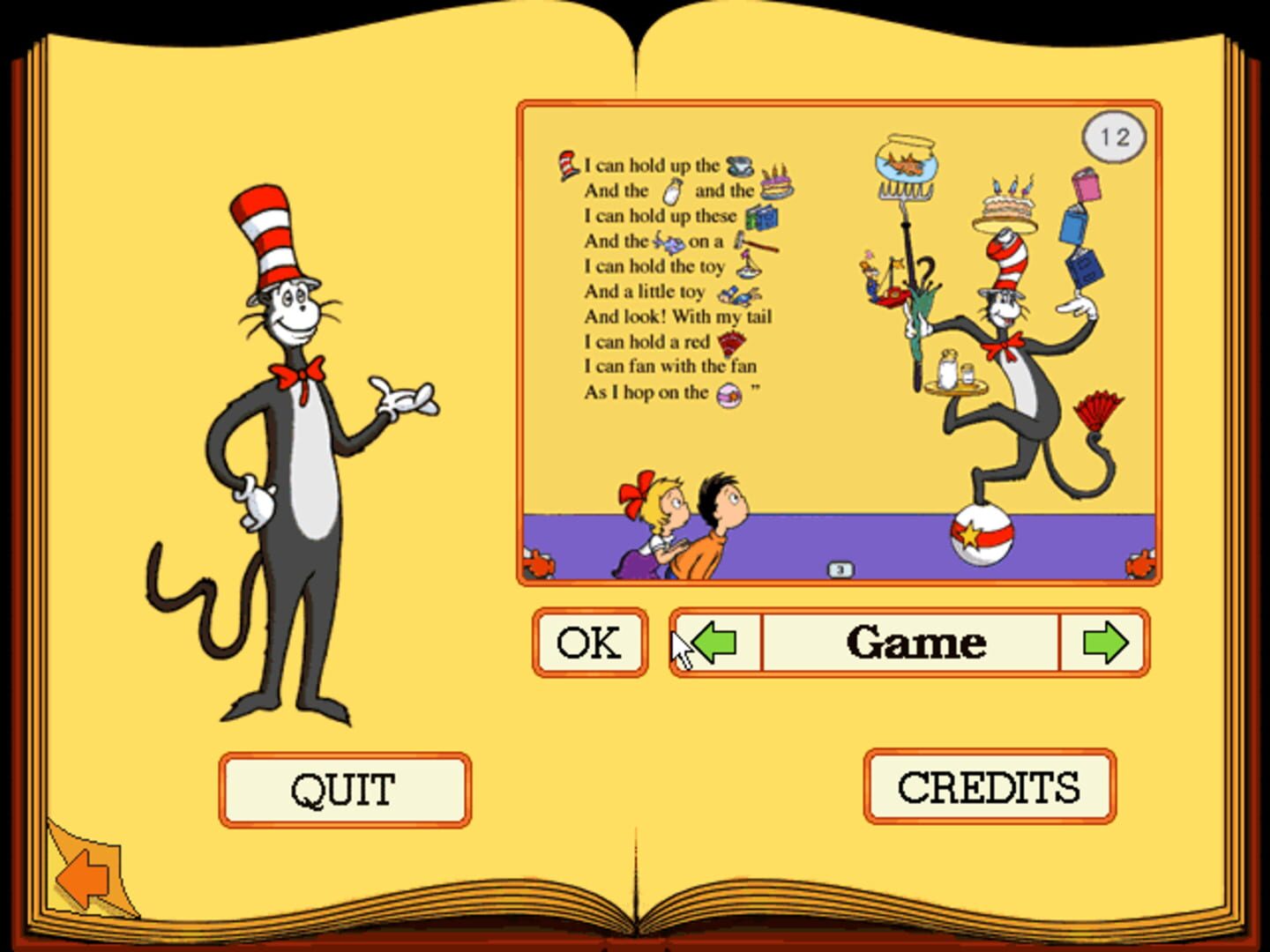 Captura de pantalla - Living Books: The Cat in the Hat