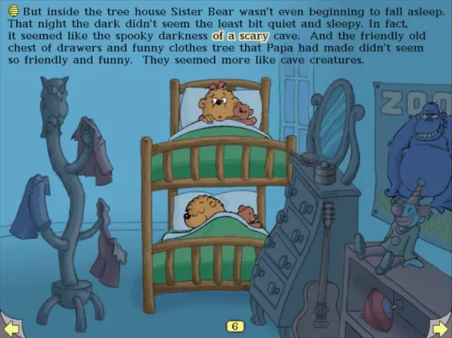 Captura de pantalla - Living Books: The Berenstain Bears in the Dark