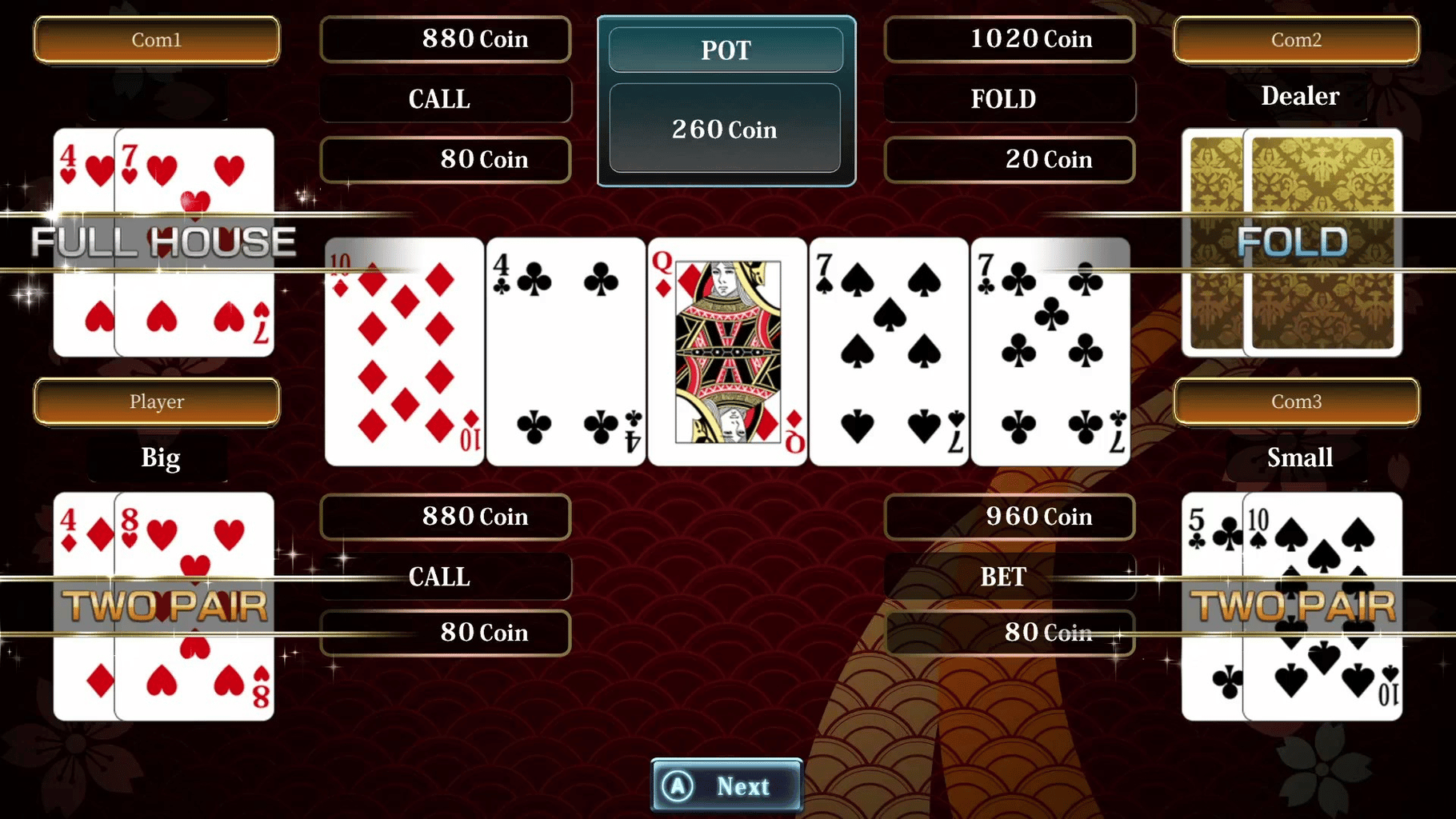 The Card Perfect Collection Plus: Texas Hold 'em, Solitaire and Others screenshot