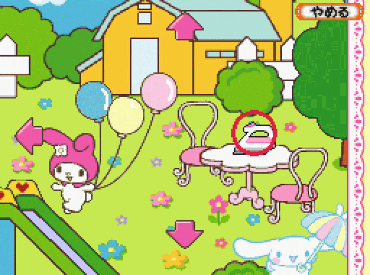 DS Pico Series: Sanrio no Party Heikou! Oryouri - Oshare - Okaimono screenshot