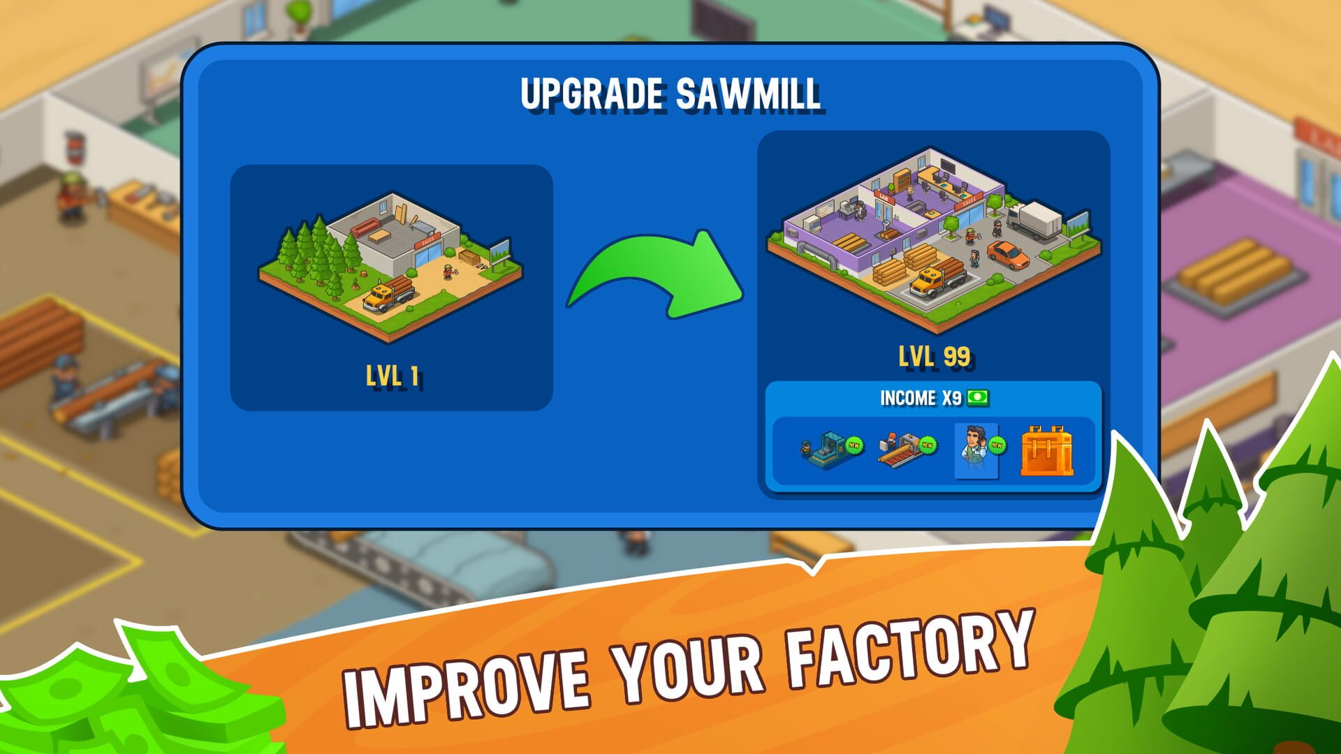 Lumber Inc Tycoon - Screenshot