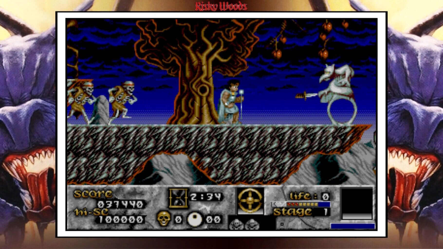 QUByte Classics: Risky Woods screenshot