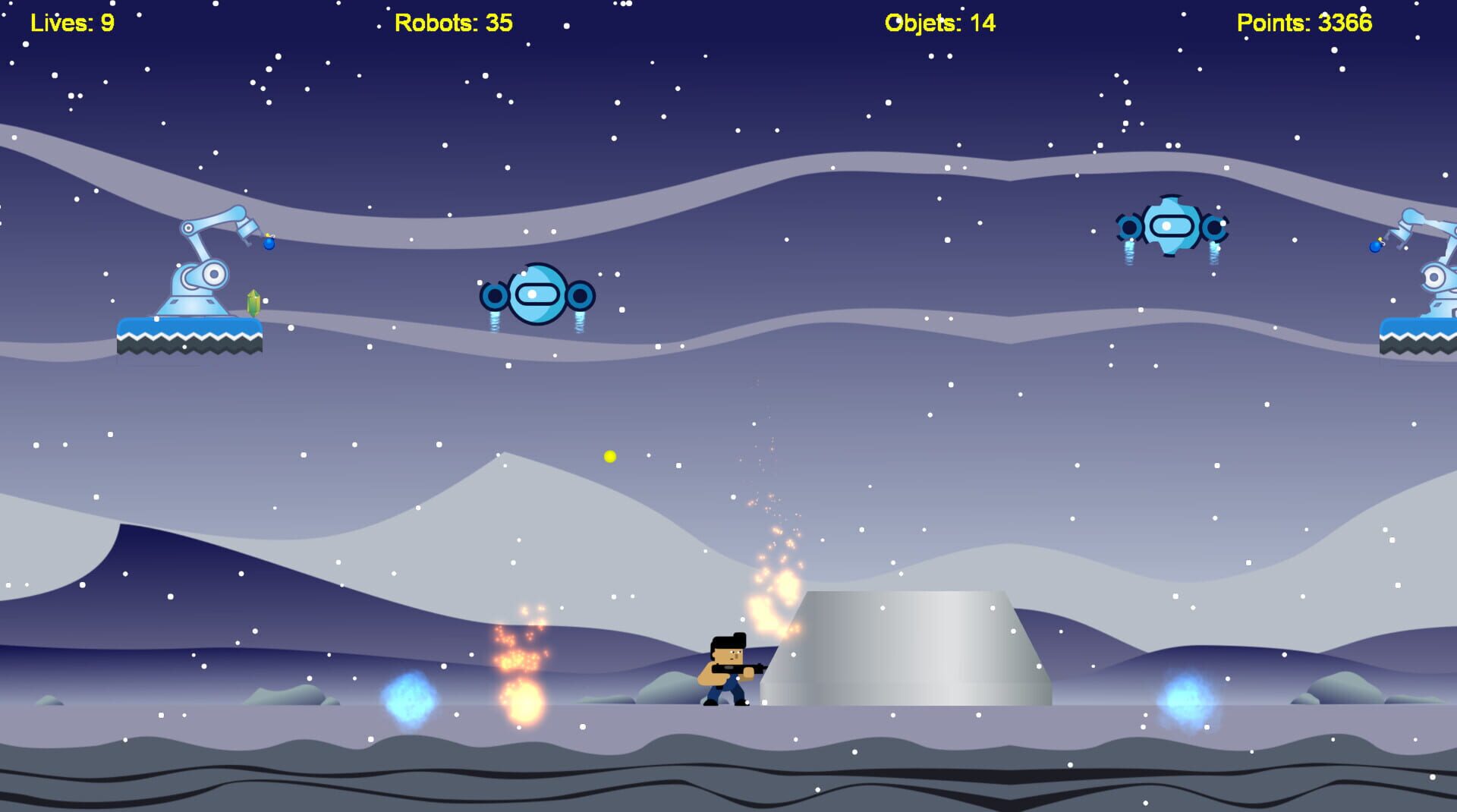 Cabezurrio vs Robots - Screenshot