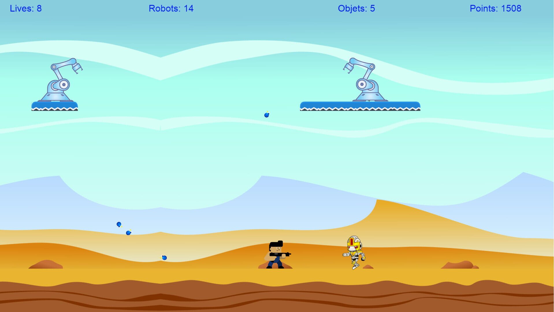 Cabezurrio vs Robots - Screenshot