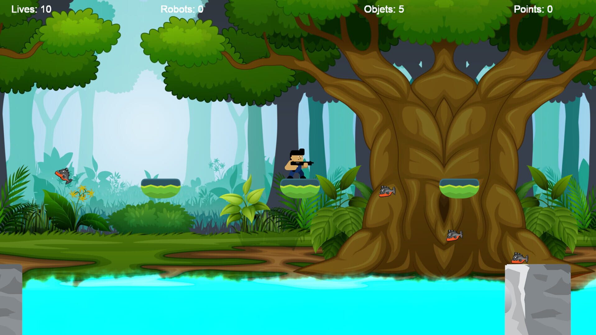 Cabezurrio vs Robots - Screenshot