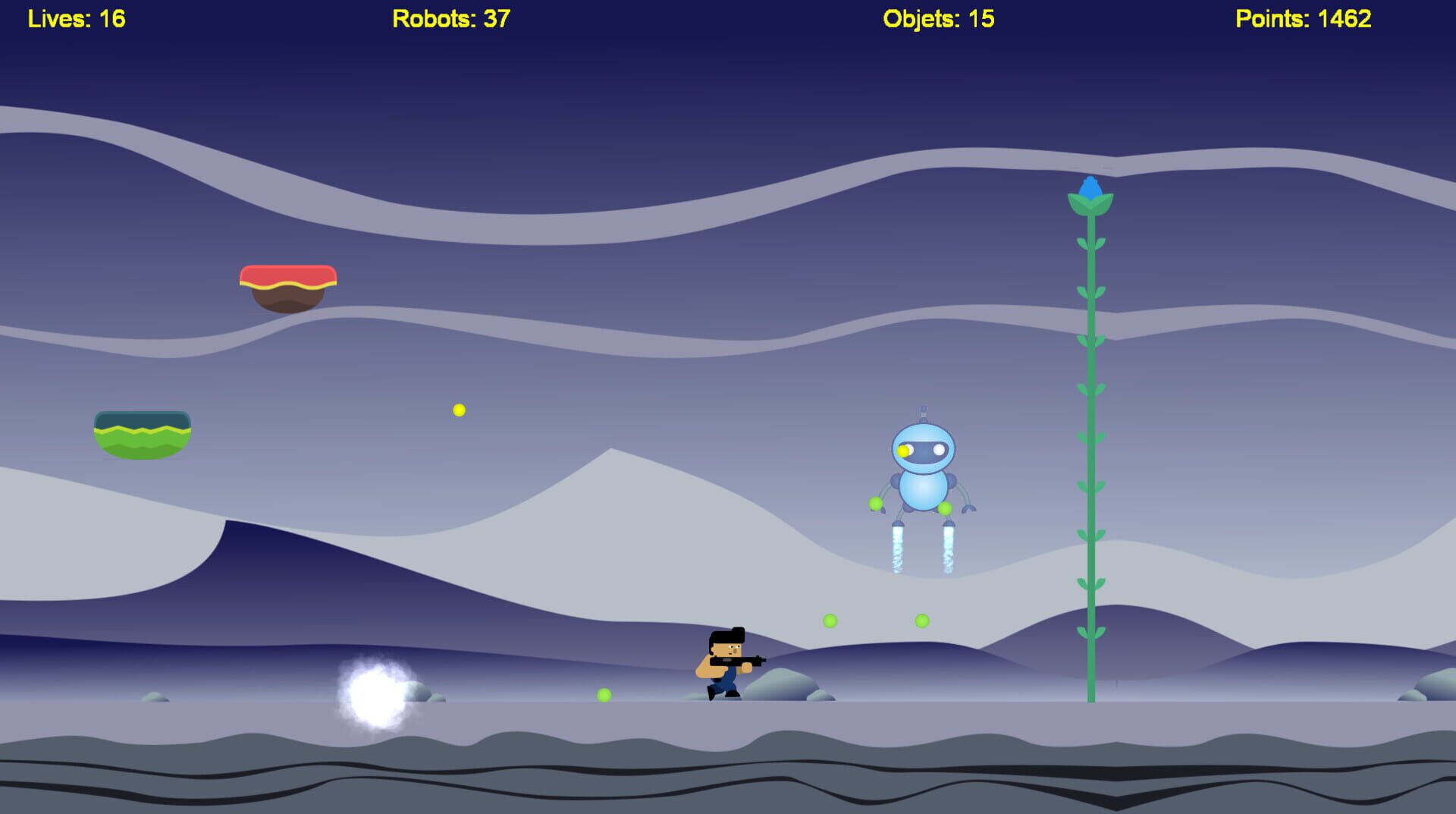 Cabezurrio vs Robots - Screenshot