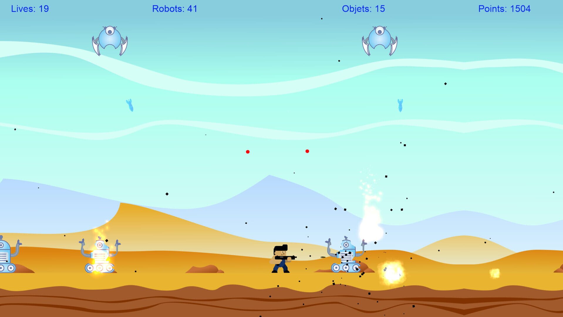 Cabezurrio vs Robots - Screenshot