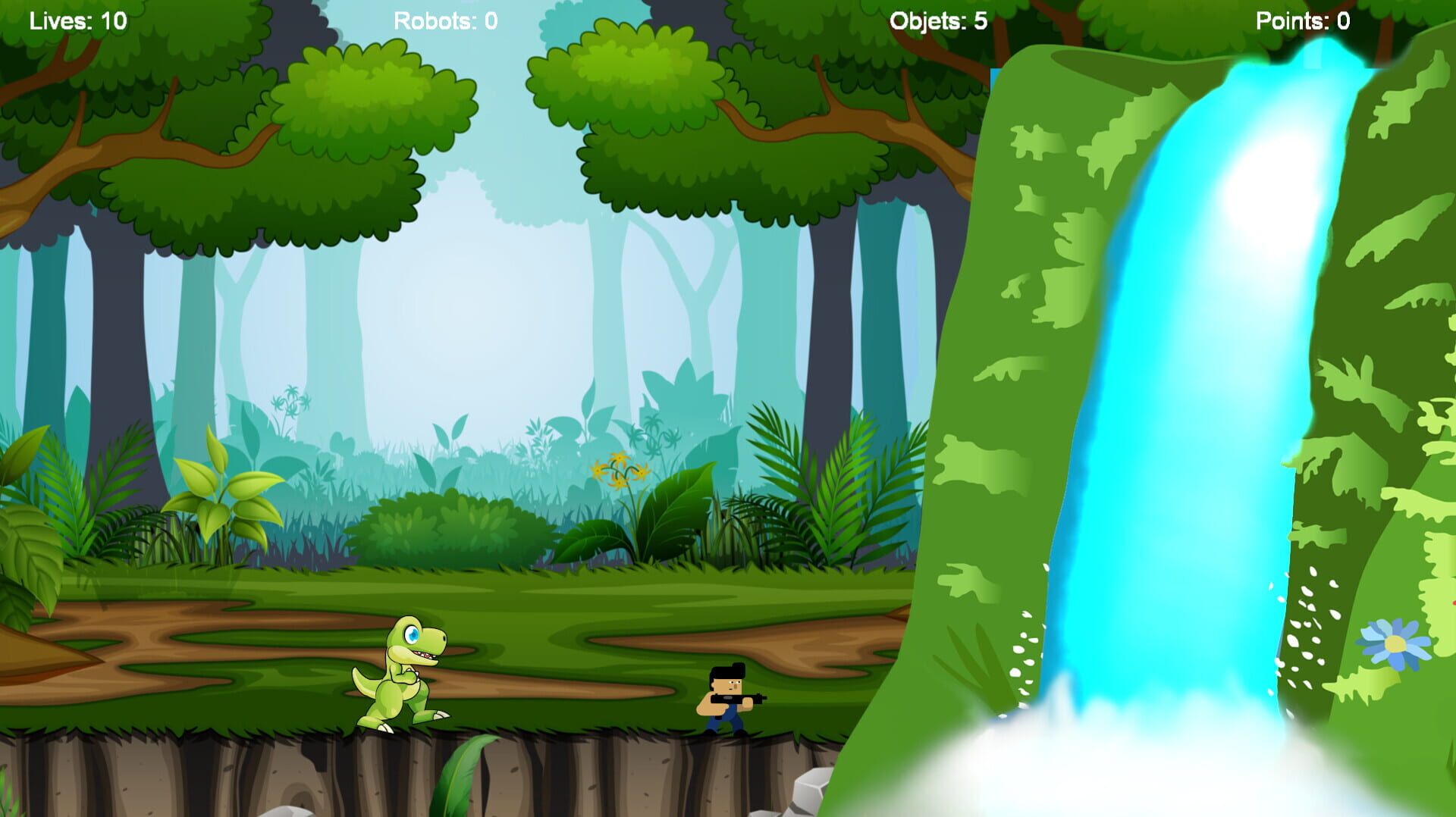 Cabezurrio vs Robots - Screenshot