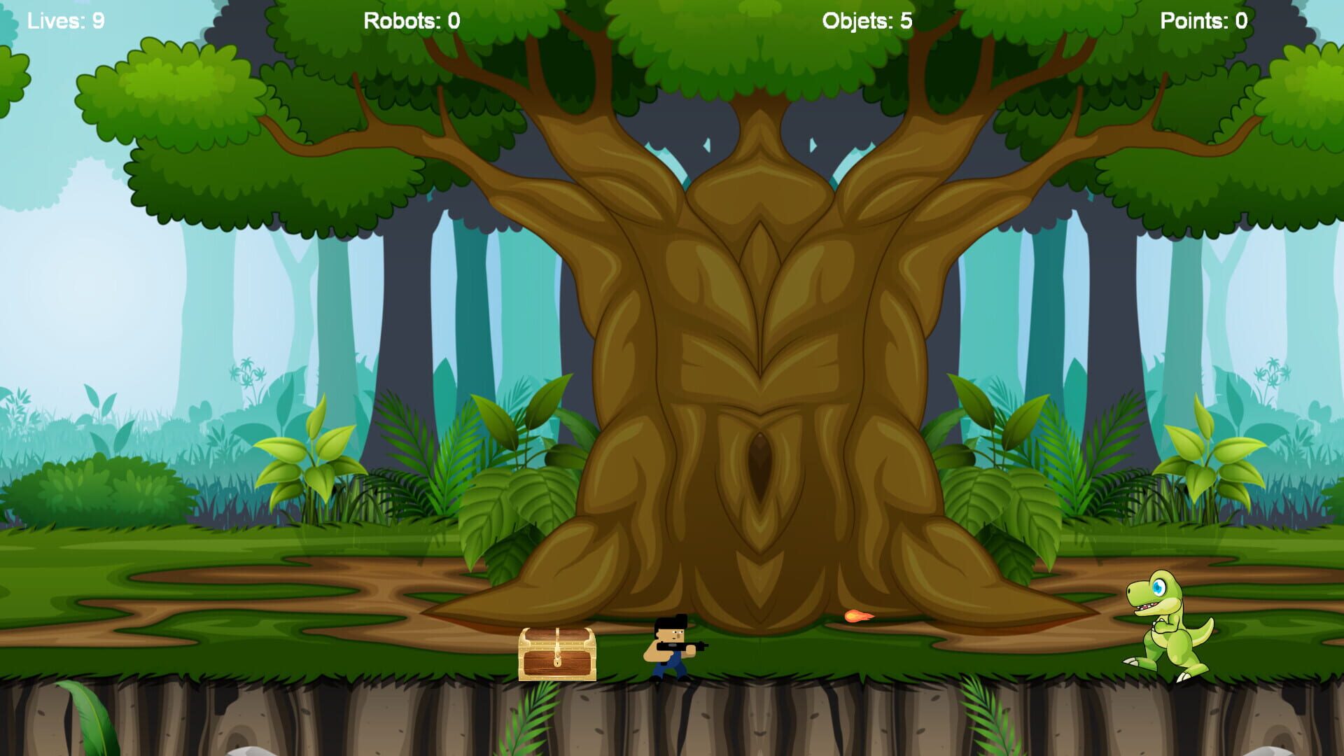 Cabezurrio vs Robots - Screenshot