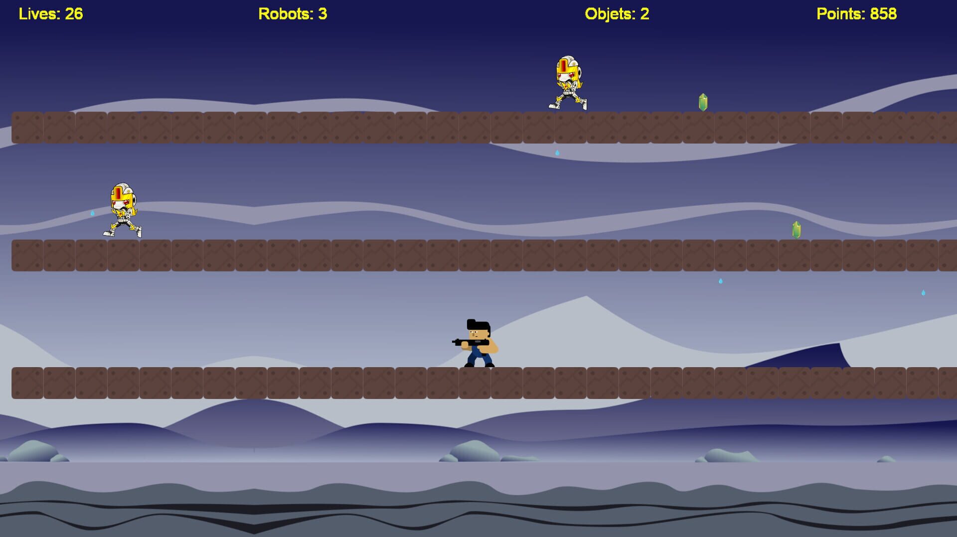 Cabezurrio vs Robots - Screenshot