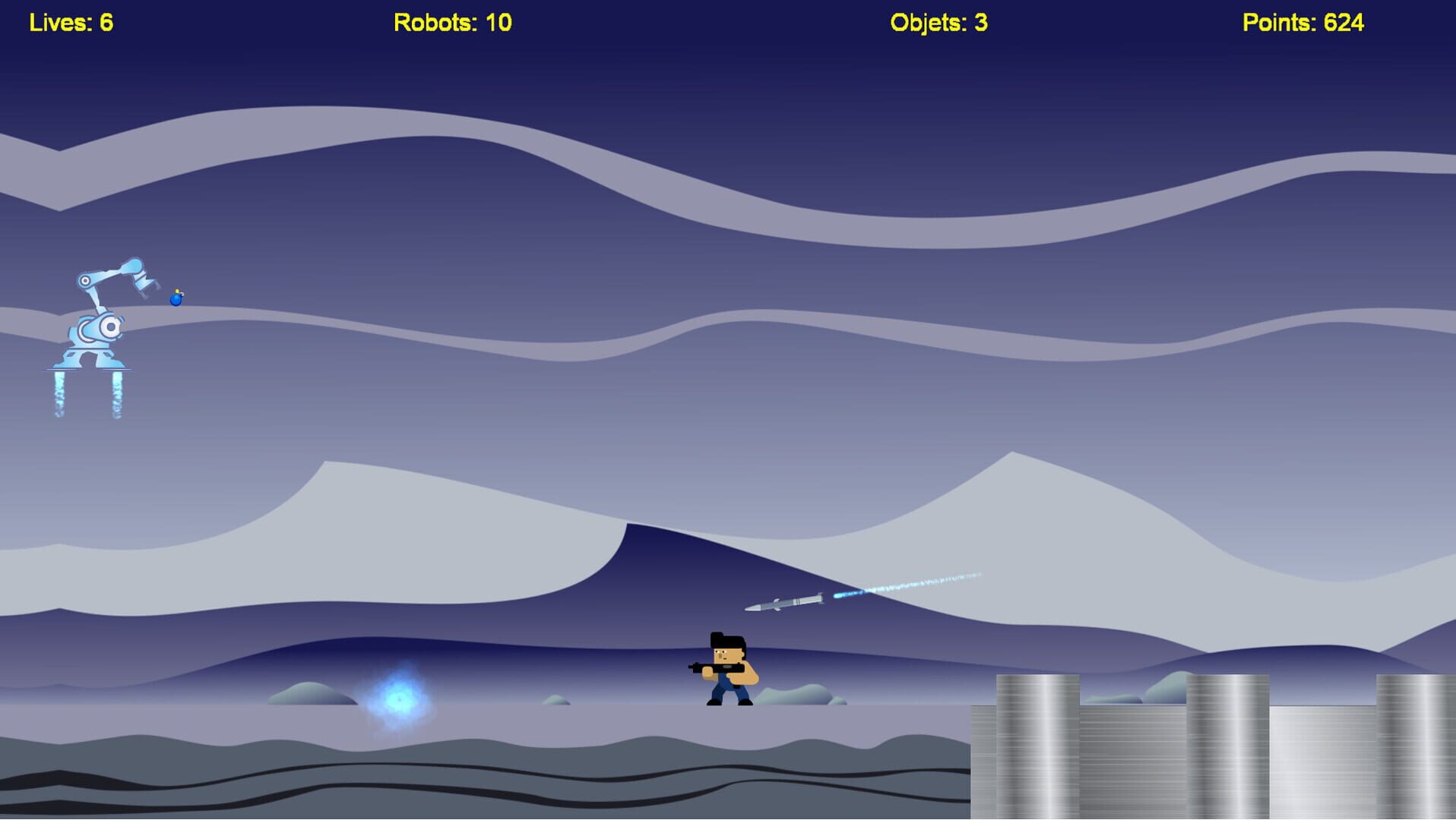 Cabezurrio vs Robots - Screenshot
