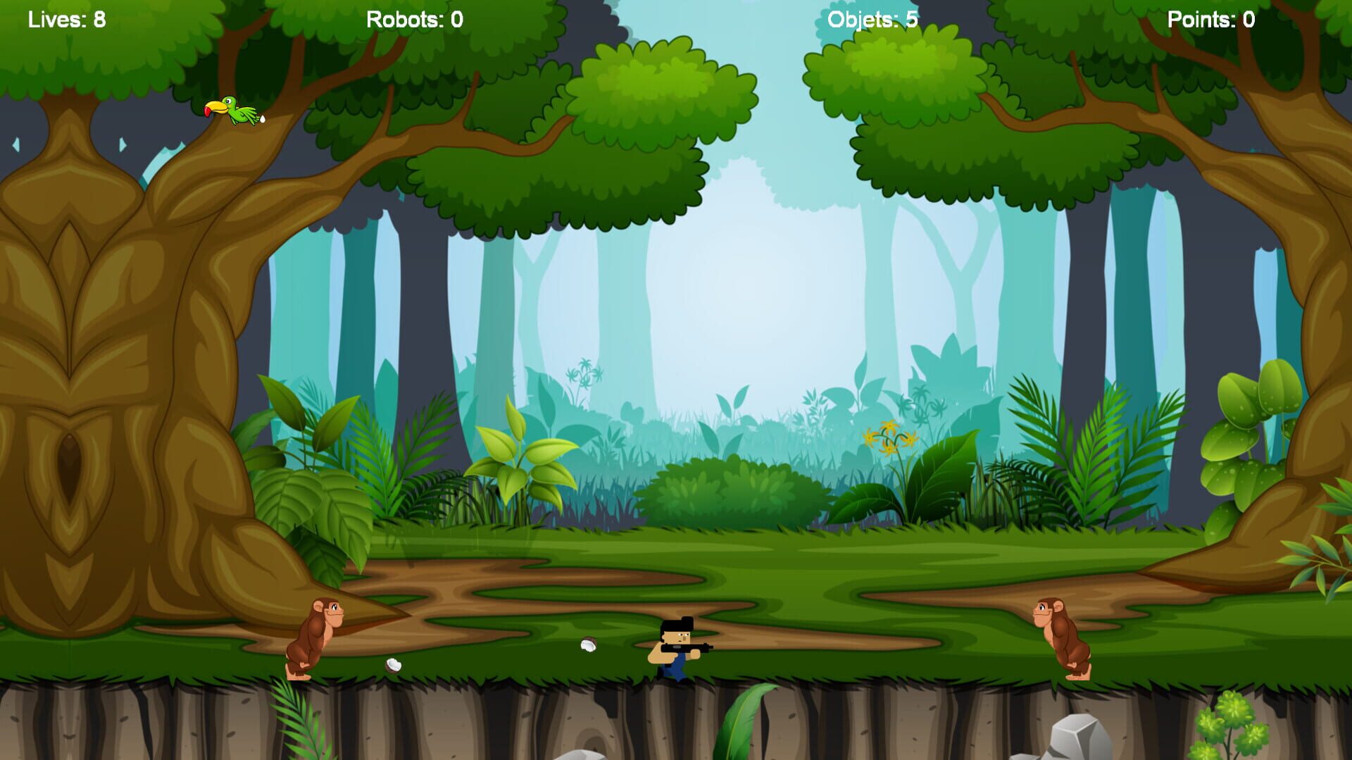 Cabezurrio vs Robots - Screenshot