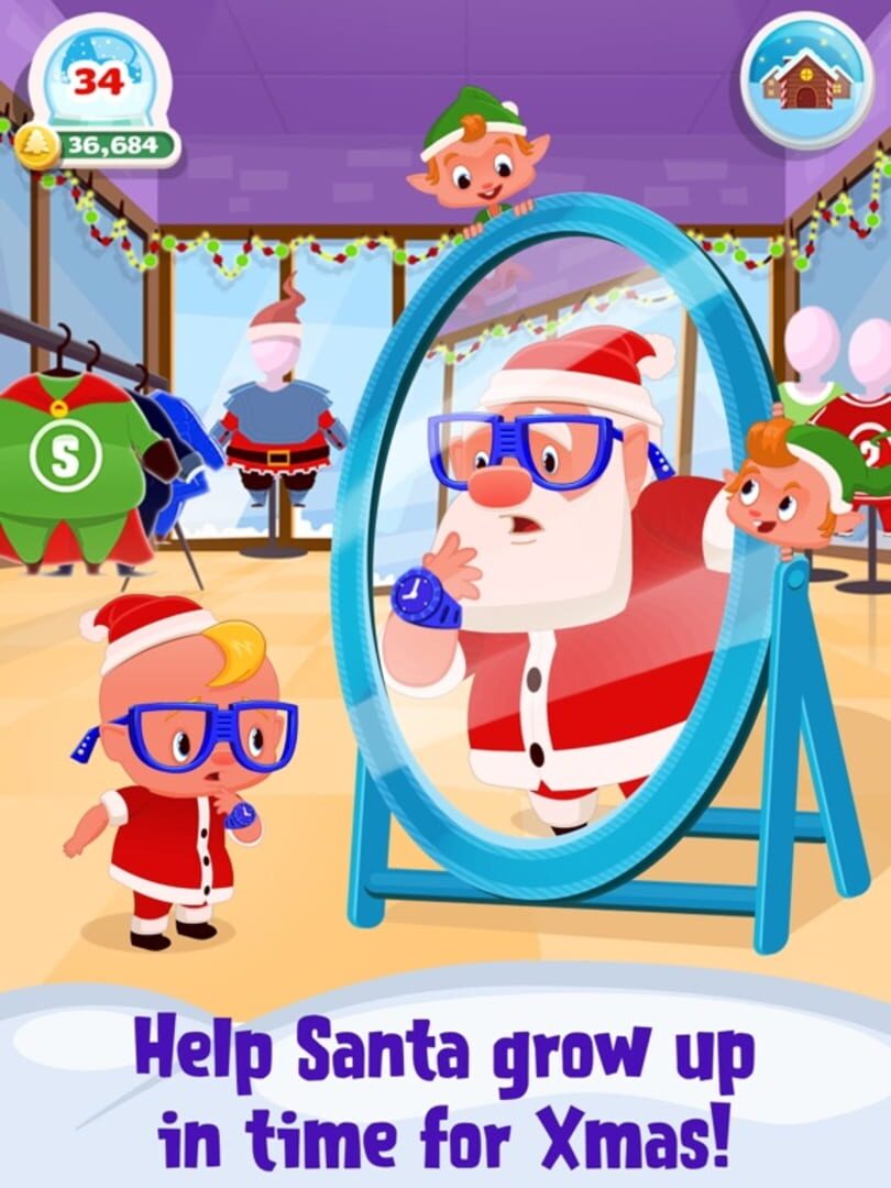 My Newborn Santa: Grow A Christmas Baby - Screenshot