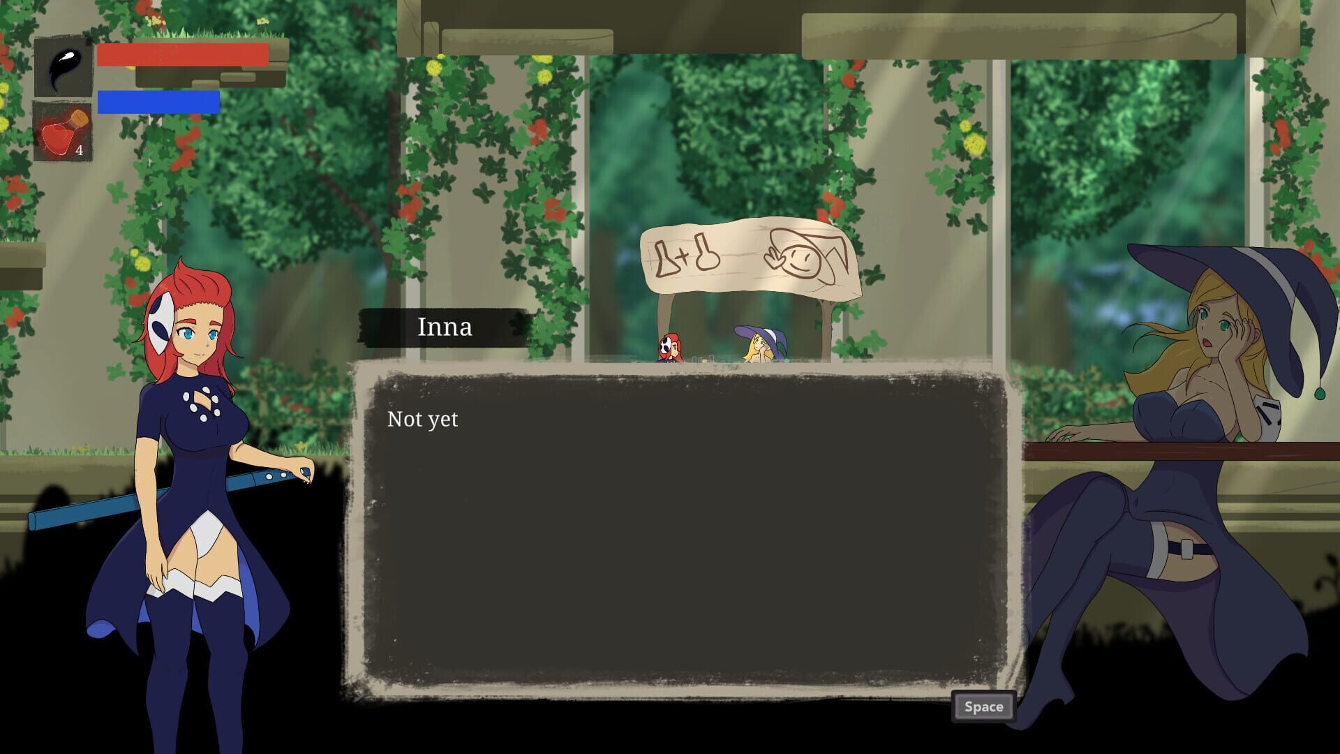 White Flame Inna: Daughter of the Void - Screenshot