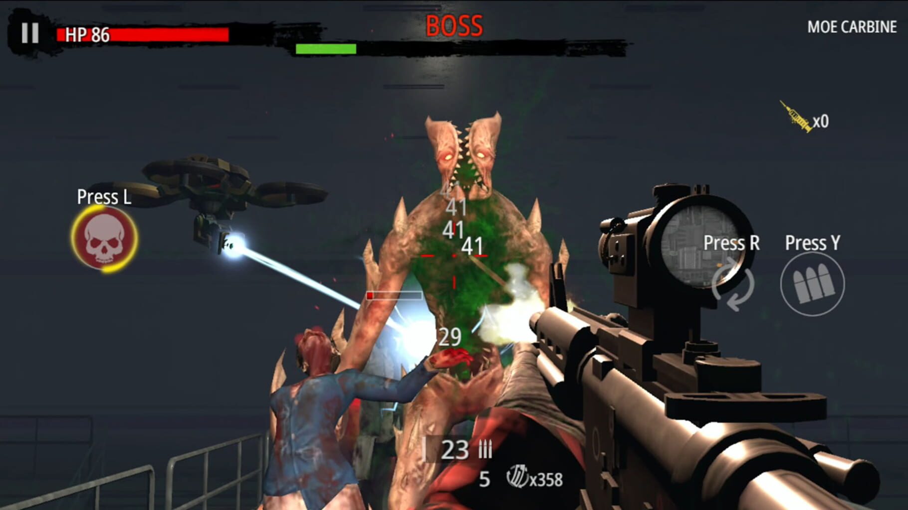 Zombie Hunter: D-Day screenshot