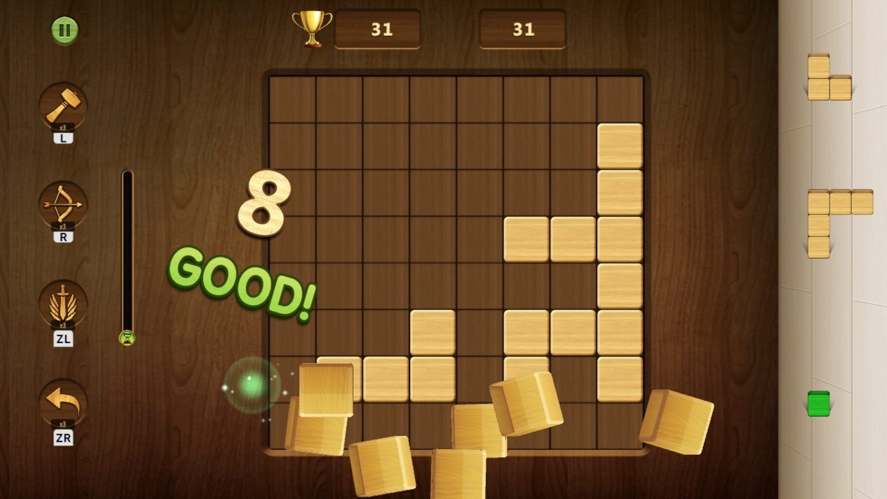 Wood Cube Block: Classic Casual Puzzle screenshot