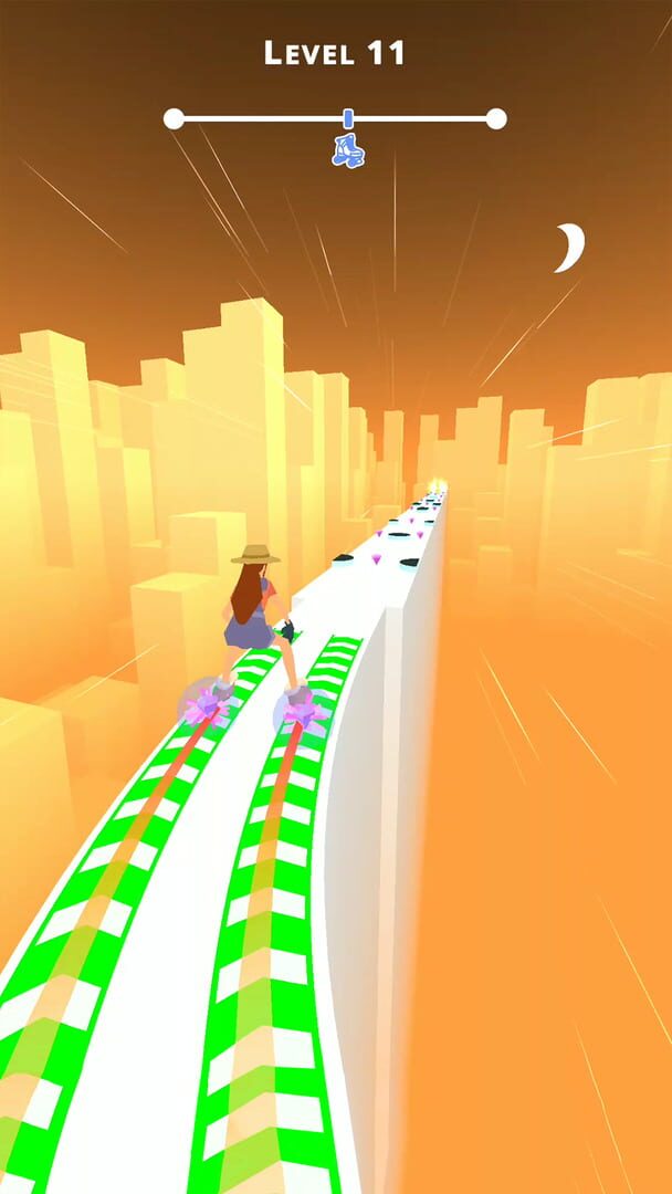 Sky Roller: Rainbow Skating - Screenshot