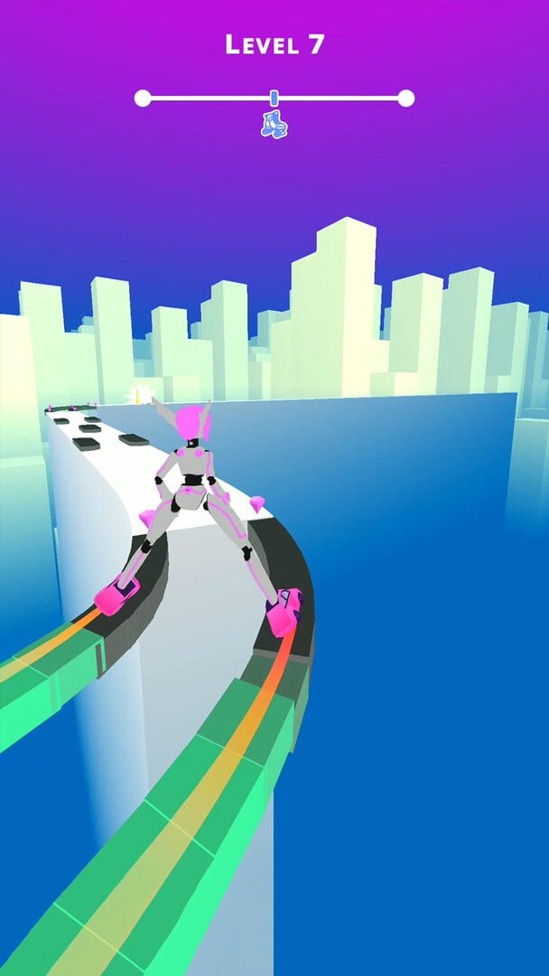 Sky Roller: Rainbow Skating - Screenshot