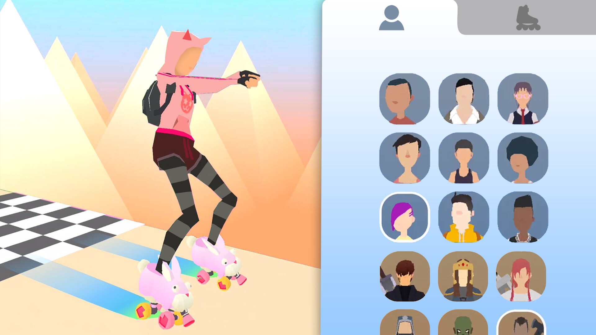 Sky Roller: Rainbow Skating - Screenshot