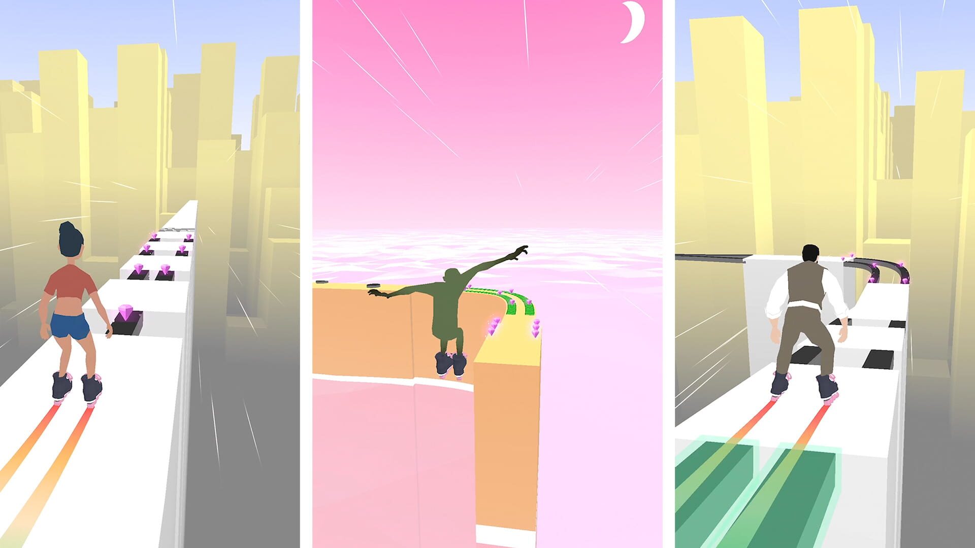 Sky Roller: Rainbow Skating - Screenshot