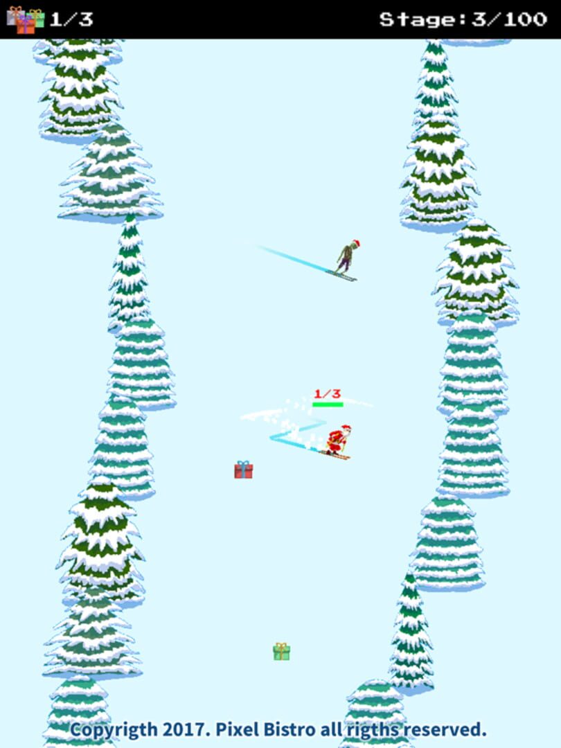 Santa Ski vs. Zombies Ski - Screenshot