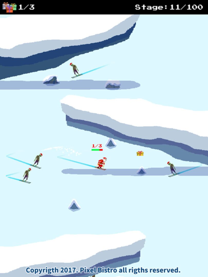 Santa Ski vs. Zombies Ski - Screenshot